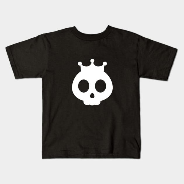 Cute Royal Skull | Crown Kids T-Shirt by jverdi28